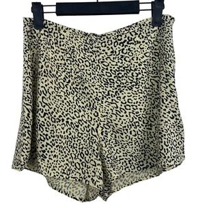 VOLCOM SHORTS Womens Small flowy High Rise True to This Animal Leopard print